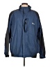 Assorted Brands 100% Nylon Solid Blue Windbreaker Size L - photo 1