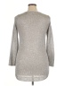 Alfani 100% Polyester Silver Long Sleeve Top Size M - photo 2