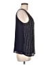 Jennifer Lopez 100% Polyester Blue Sleeveless Top Size M - photo 4
