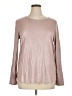 Tahari Metallic Silver Long Sleeve Top Size XL - photo 1
