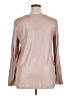 Tahari Metallic Silver Long Sleeve Top Size XL - photo 2