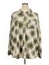 Catherines Plaid Green Long Sleeve Blouse Size 4X - photo 1