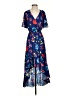 Parker 100% Polyester Paisley Blue Casual Dress Size XS - photo 1