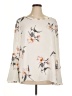 Soprano 100% Polyester Ivory Long Sleeve Blouse Size 1X - photo 1