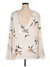 Soprano 100% Polyester Ivory Long Sleeve Blouse Size 1X - photo 2