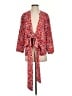 J.Crew 100% Polyester Print Red Kimono Size S - photo 1