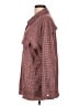 Jodifl 100% Polyester Houndstooth Burgundy Long Sleeve Blouse Size L - photo 5
