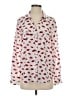 Joie 100% Polyester Hearts Ivory Long Sleeve Blouse Size S - photo 1