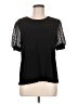 CeCe Black Short Sleeve Top Size M - photo 1