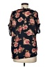 J for Justify 100% Polyester Black Short Sleeve Blouse Size M - photo 2