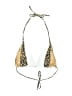 Unbranded Animal Print Gold Brown Swimsuit Top Size S - photo 1