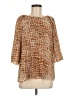 Calvin Klein Brown 3/4 Sleeve Blouse Size M - photo 1