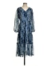Joie 100% Polyester Paisley Blue Cocktail Dress Size S - photo 1