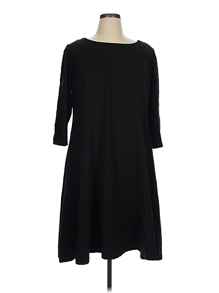 Pre-owned Talbots Casual Dress In Black