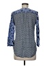 Fred David 100% Rayon Blue 3/4 Sleeve Blouse Size M - photo 2