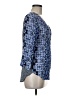 Fred David 100% Rayon Blue 3/4 Sleeve Blouse Size M - photo 4