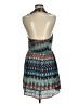 Karlie 100% Polyester Print Teal Casual Dress Size M - photo 2