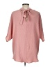 Assorted Brands 100% Polyester Pink 3/4 Sleeve Blouse Size L - photo 2