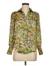 Industry 100% Polyester Floral Green 3/4 Sleeve Blouse Size XS - photo 1