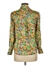 Industry 100% Polyester Floral Green 3/4 Sleeve Blouse Size XS - photo 2