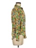 Industry 100% Polyester Floral Green 3/4 Sleeve Blouse Size XS - photo 4