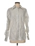 CAbi Stripes Silver 3/4 Sleeve Blouse Size S - photo 1