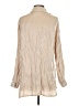 Unbranded 100% Polyester Metallic Tan Long Sleeve Blouse Size S - photo 2