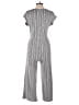 Caution to the Wind Chevron-herringbone Gray Black Jumpsuit Size M - photo 2