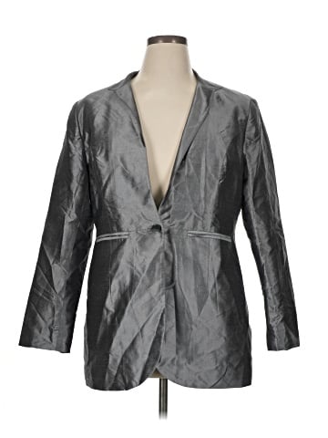 J. Peterman Silk Blazer - front