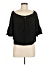 Forever 21 100% Viscose Black 3/4 Sleeve Blouse Size M - photo 1