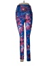 ShoSho Print Blue Active Pants Size M - photo 1