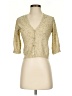 Zara Tan 3/4 Sleeve Button-Down Shirt Size S - photo 1