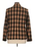 White Stag Plaid Brown Wool Blazer Size 14 - photo 2