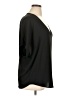 Lush 100% Polyester Black Short Sleeve Top Size XL - photo 4