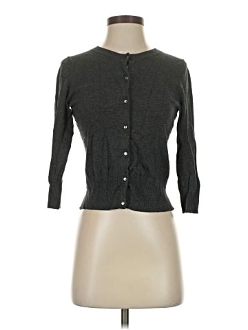 Express Design Studio 3/4 Sleeve Button-Down Shirt (view 1)