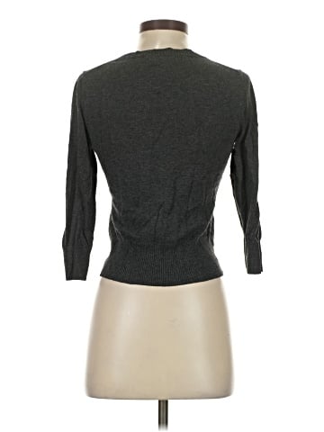 Express Design Studio 3/4 Sleeve Button-Down Shirt (view 2)