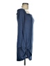 Shein Solid Blue Casual Dress Size 6 - photo 4