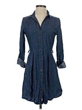 Derek Heart 3/4 Sleeve Button Down Shirt