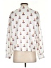 Koch 100% Polyester Print White Long Sleeve Blouse Size S - photo 2