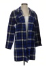 Anne Klein Plaid Blue Coat Size S - photo 1