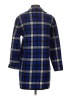 Anne Klein Plaid Blue Coat Size S - photo 2