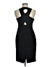 Donna Morgan Solid Black Cocktail Dress Size 6 - photo 2