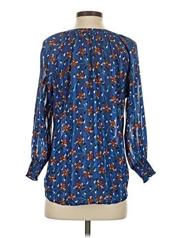 Aqua 3/4 Sleeve Blouse (view 2)