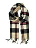 Unbranded Plaid Brown Tan Scarf One size - photo 1