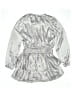 Assorted Brands 100% Polyester Solid Silver Gray Dress Size 14 - photo 2