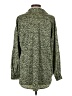 Zara Animal Print Green Long Sleeve Blouse Size S - photo 2