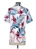 Unbranded Tropical White Short Sleeve Blouse Size S - photo 2