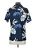 Unbranded Tropical Blue Short Sleeve Blouse Size S - photo 2