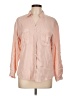 Haute Monde Color Block Pink Long Sleeve Button-Down Shirt Size L - photo 1