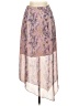 ALLSAINTS 100% Polyester Paisley Purple Formal Skirt Size 4 - photo 1